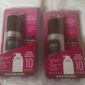 3 Black/Dark Brown Everpro Beauty Gray Away. Temporary Root Concealer Spray.